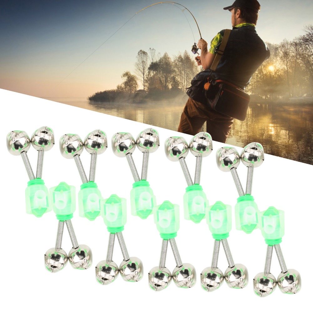 Bite Alarm - 50PCS Portable Twin Spiral Fishing Rod