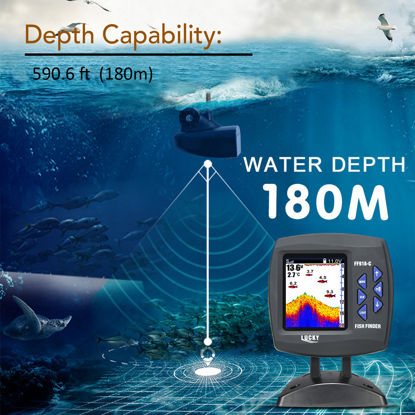 Fish Finder Wired Transducer S - Fish Finder Transducer recensione e prezzo