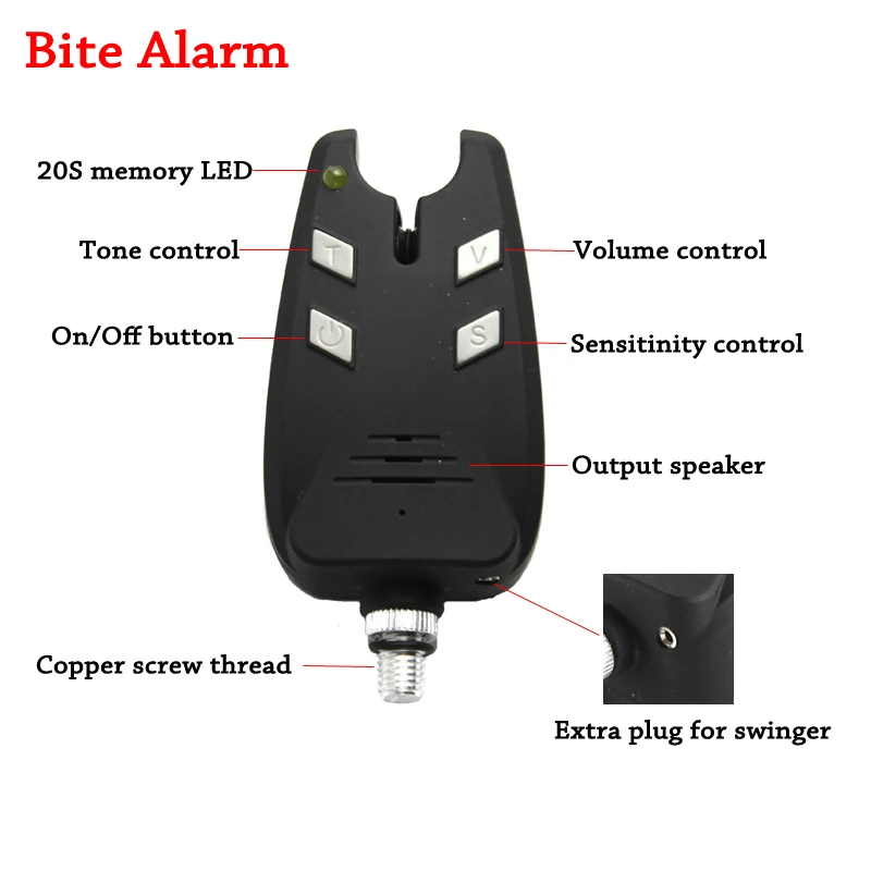JSFUN 3PCS Carp Fishing Alarm  - Bite Indicator recensione e prezzo
