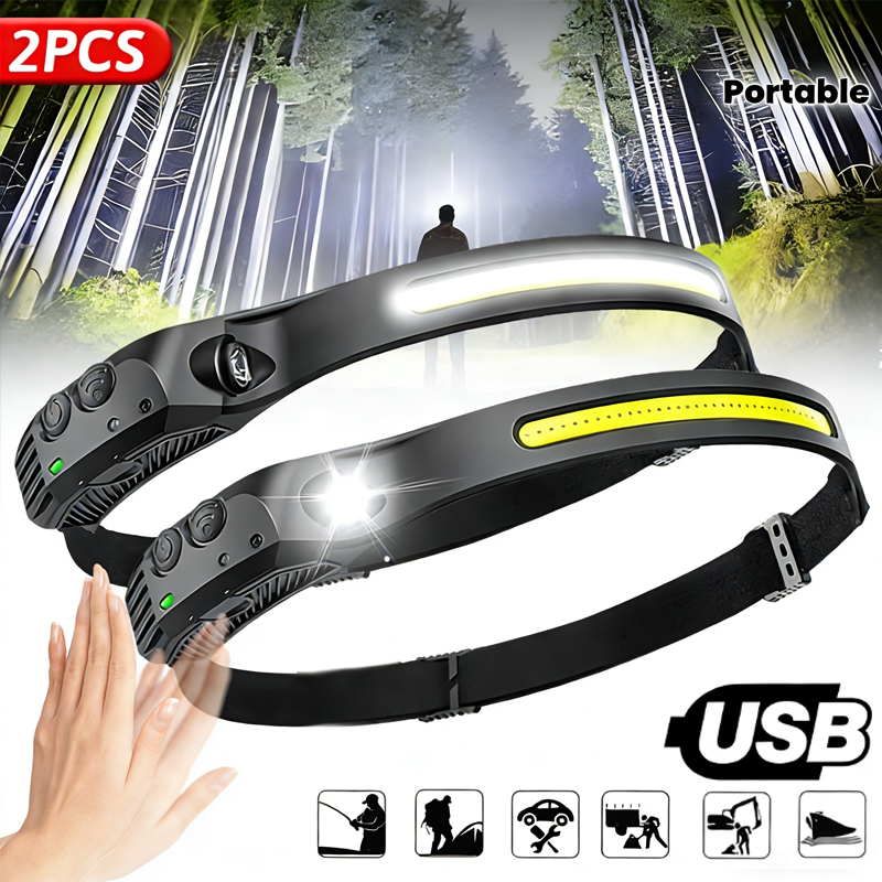 LED Sensor Headlamp Built-in B - Fish Finder Battery recensione e prezzo