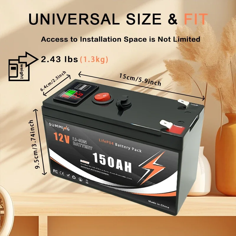 12V 150Ah Lithium  LiFeP04 Bat - Fish Finder Charger recensione e prezzo