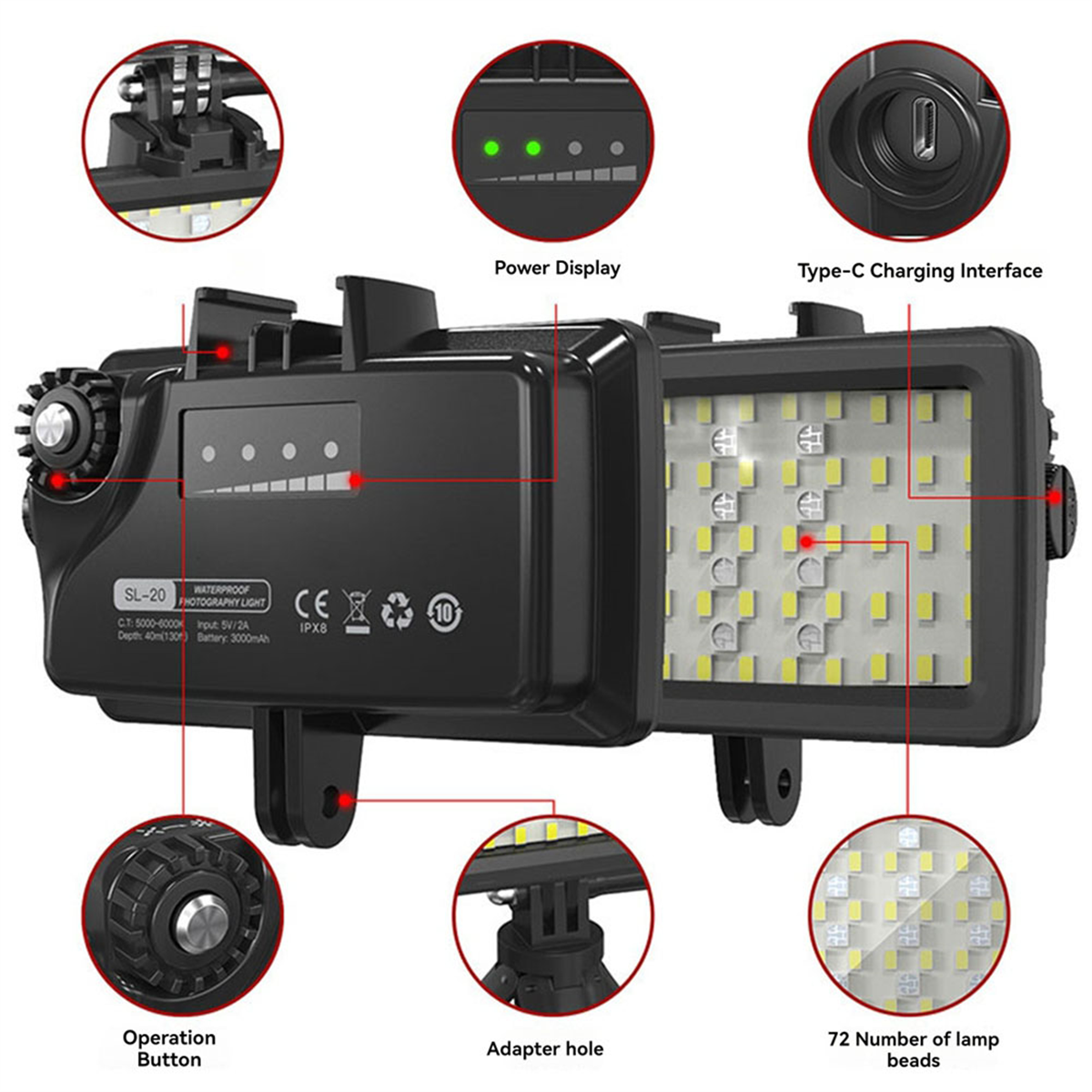 【Last-Chance!】LED Photographic - Underwater Camera recensione e prezzo