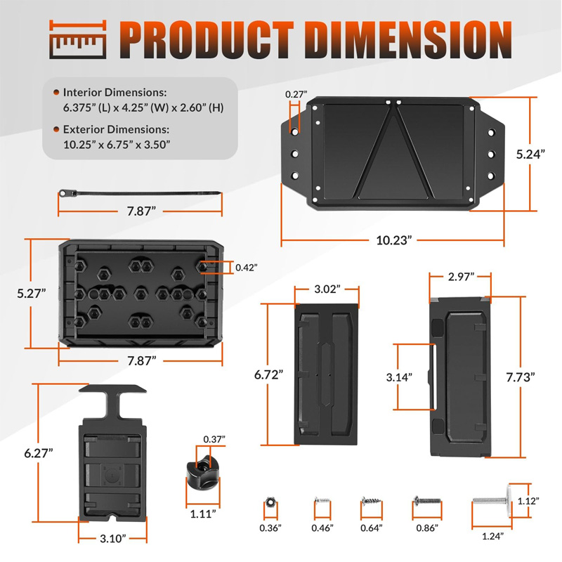 Track Mounted Battery Box for  - Fish Finder Mount recensione e prezzo