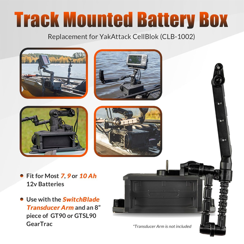 Track Mounted Battery Box for  - Fish Finder Mount recensione e prezzo