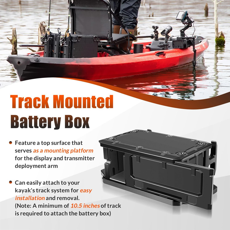 Track Mounted Battery Box for  - Fish Finder Mount recensione e prezzo