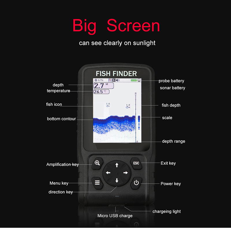Portable Sonar Sensor Transduc - Fish Finder Portable recensione e prezzo