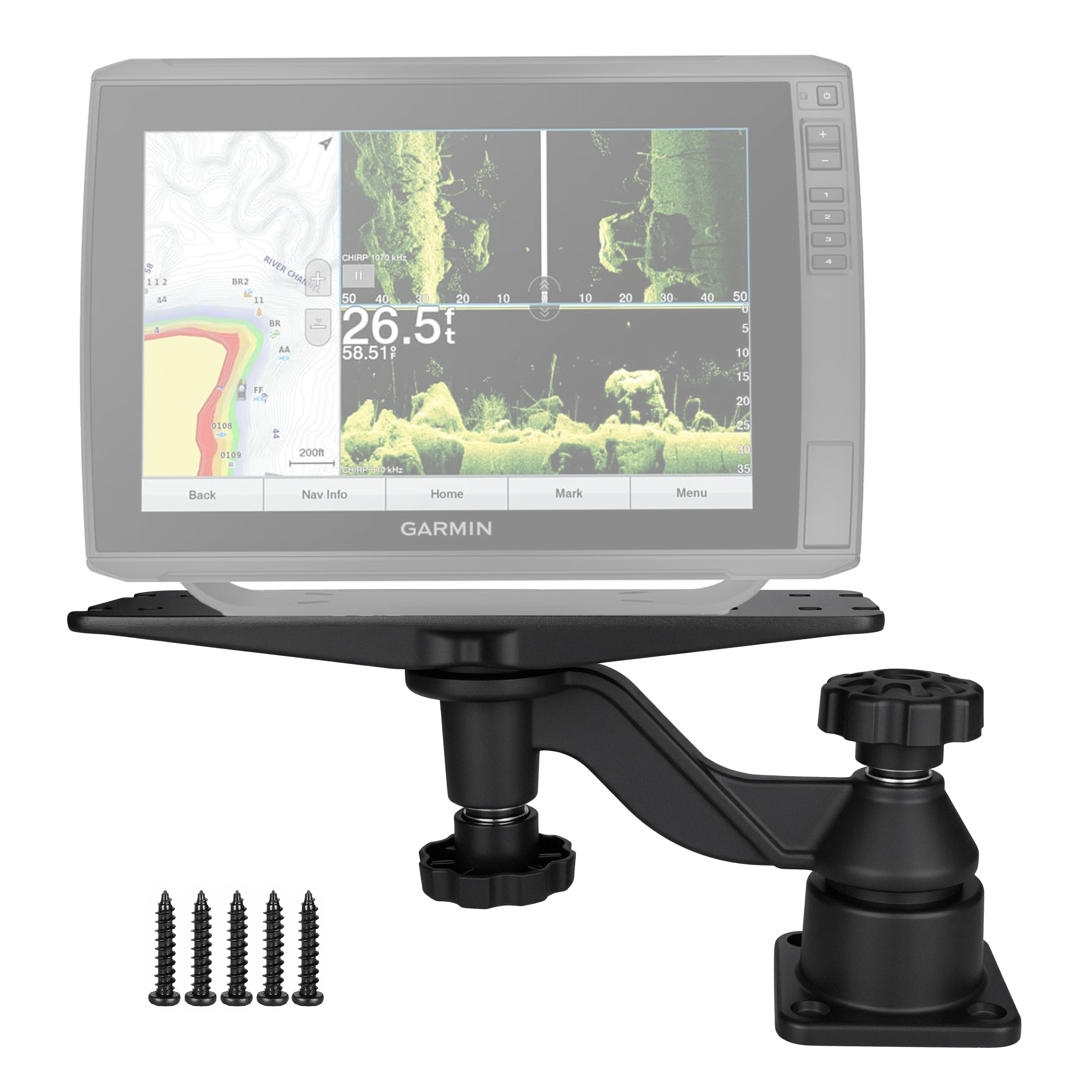 Heavy-duty vertical base mount - Fish Finder Mount recensione e prezzo