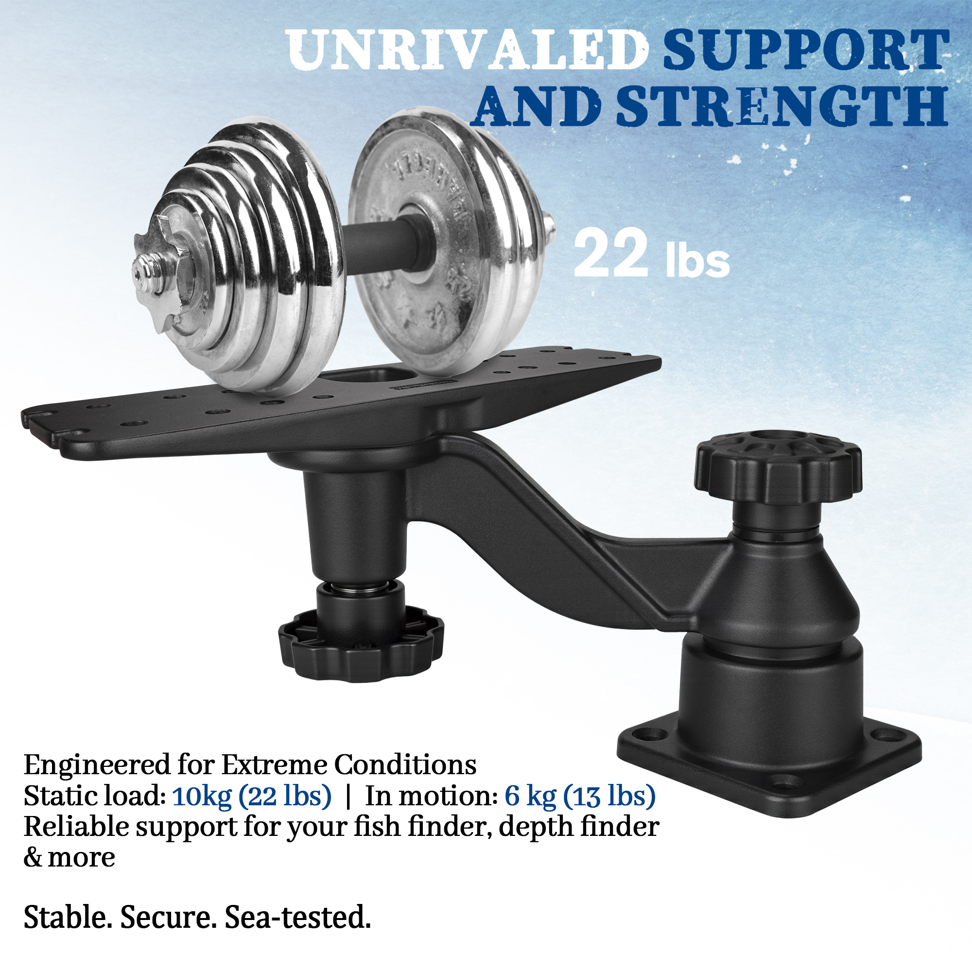 Heavy-duty vertical base mount - Fish Finder Mount recensione e prezzo